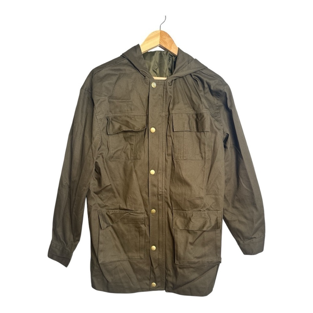 Vintage Casual Hooded Windproof Multi-pocket Work Jacket size M - Picture 8 of 11